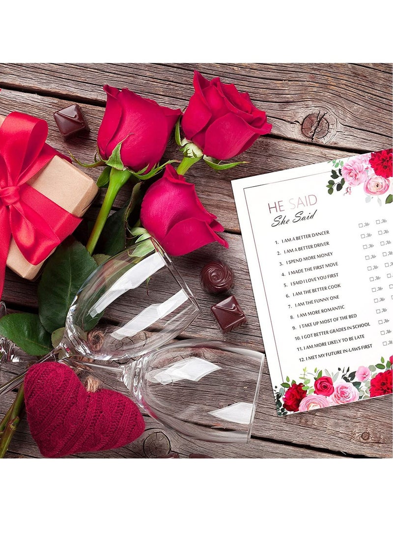 Excefore 20 × ألعاب حفلة hen للبالغين نصائح لعروس بطاقات قال هو قالت هي بطاقات ألعاب hen do اختبار لملحقات ليلة hen - Image 2