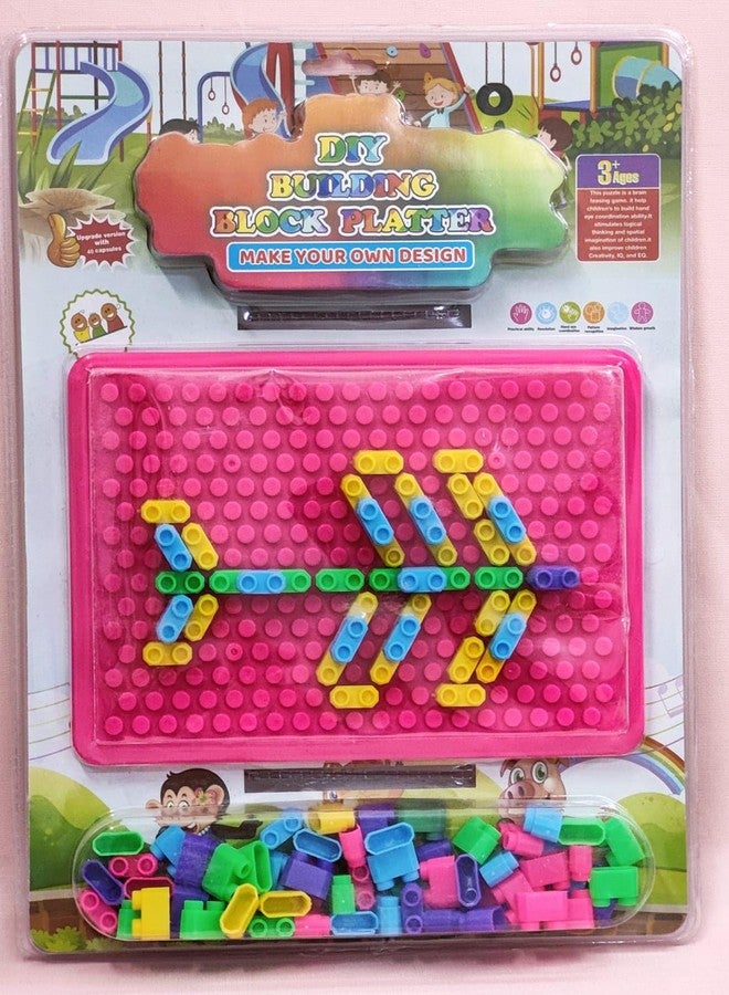 AMANVANI DIY Building Block Creative Toy with Plastic Board for Kids, Educational Blocks Puzzles for Boys & Girls, Creative Jigsaw Puzzle for Kids, Creative Game Toy for Children 1pcs - Image 1