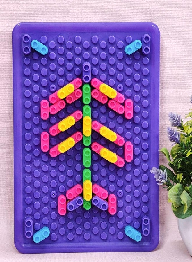 AMANVANI DIY Building Block Creative Toy with Plastic Board for Kids, Educational Blocks Puzzles for Boys & Girls, Creative Jigsaw Puzzle for Kids, Creative Game Toy for Children 1pcs - Image 2