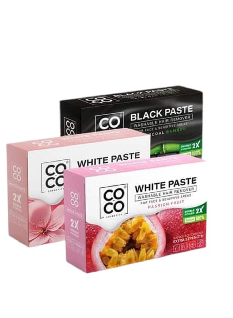 Coco White Paste For Hair Removal, Body And Face, Coco Wax, 6 Pieces - Image 2
