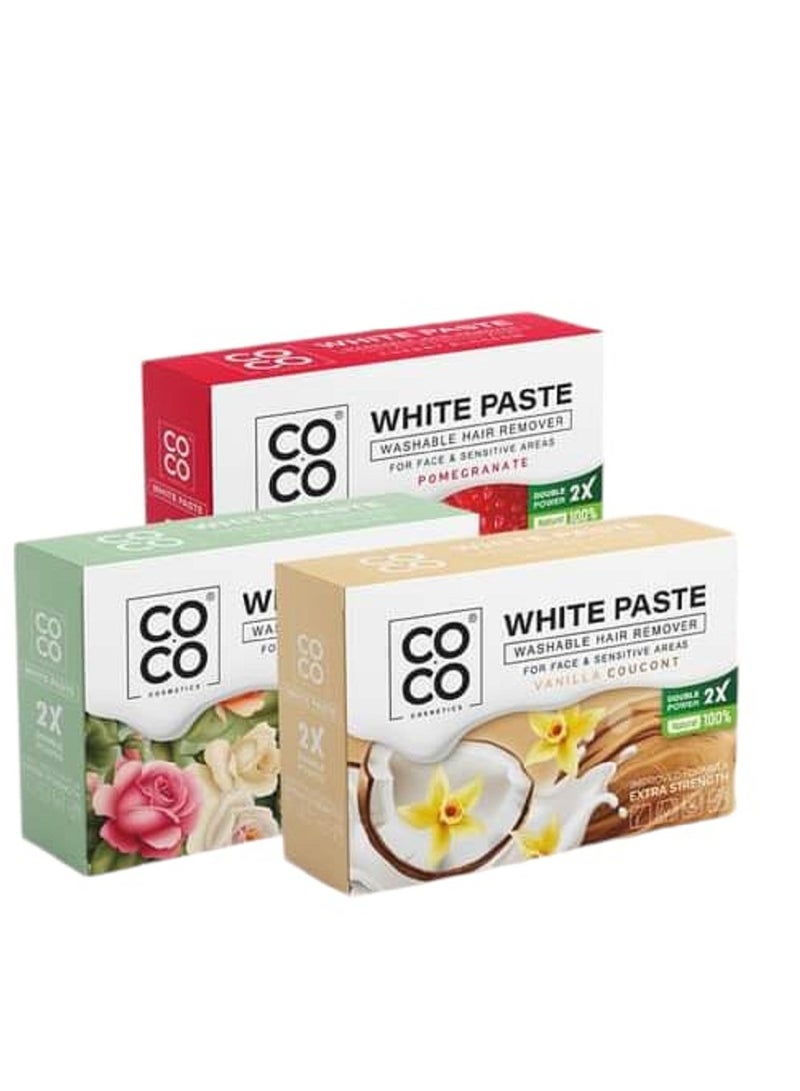 Coco White Paste For Hair Removal, Body And Face, Coco Wax, 6 Pieces - Image 3