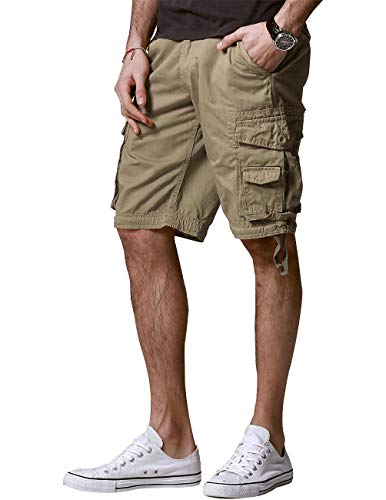 Match Men's Twill Comfort Cargo Short Without Belt #S3612 (Label Size 5XL/42 (US 40), Light Khaki) - Image 4