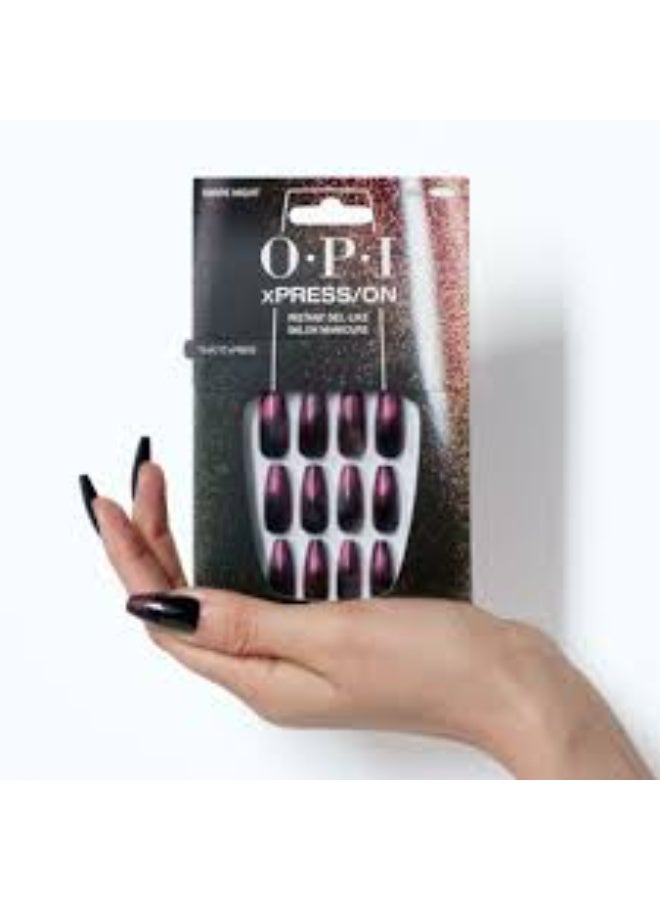 Opi xPress/On False Gel-Like Nails Color Swipe Night Nail Polish x30 - Image 3