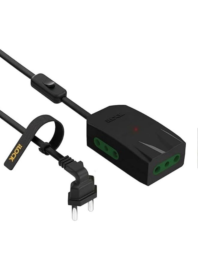 iLOCK Mini Power Strip – 3 m – Black - Image 1