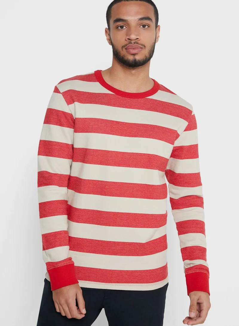 Selected Homme Dylan Striped Sweatshirt