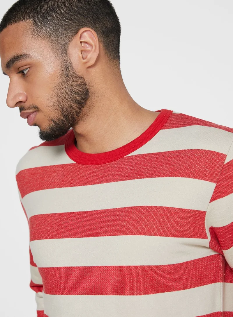 Selected Homme Dylan Striped Sweatshirt