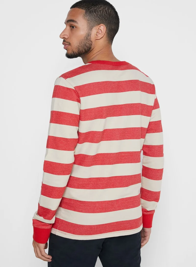Selected Homme Dylan Striped Sweatshirt