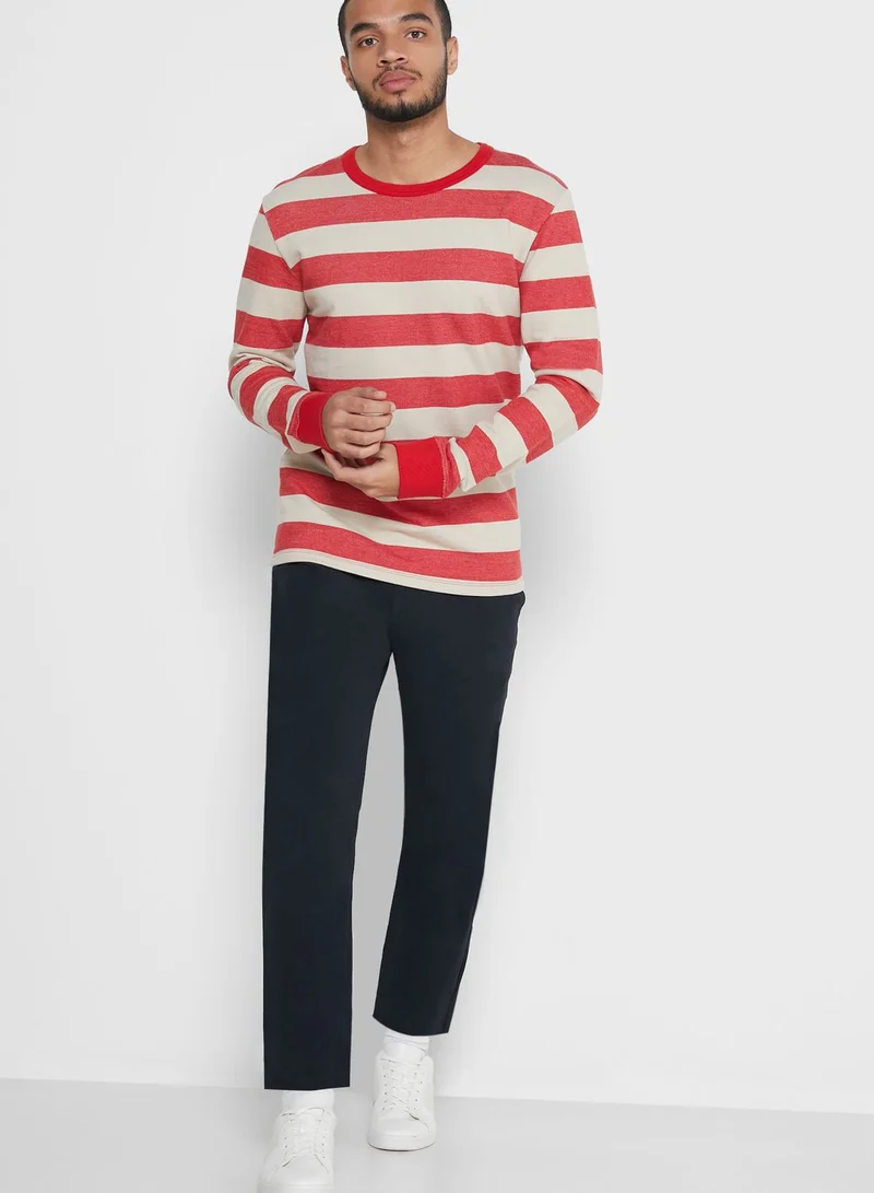 Selected Homme Dylan Striped Sweatshirt