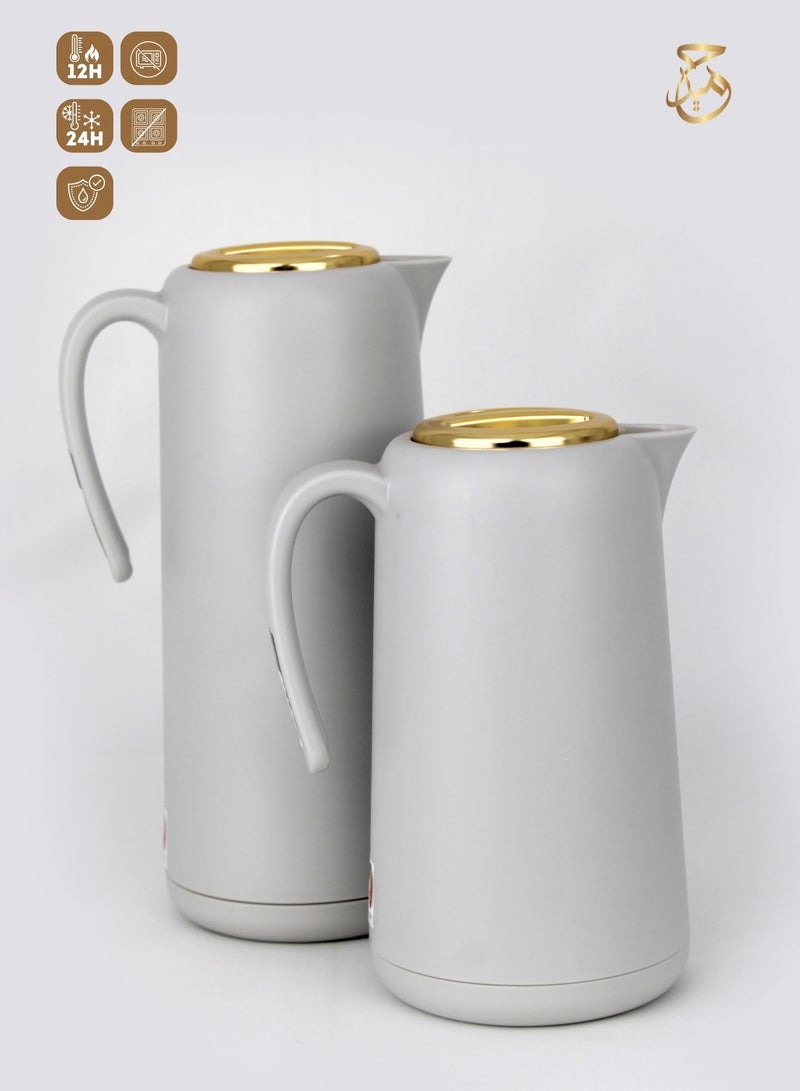 Red Home Vacuum Flask Set 1000ml, 600ml  FX476 F  - Image 1