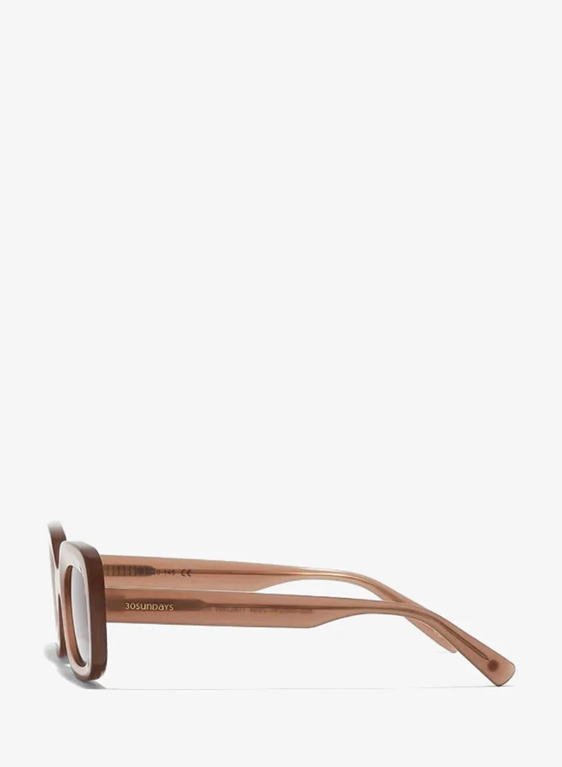 30sundays  Sundown Rectangular Sunglasses for Women | Best Price UAE