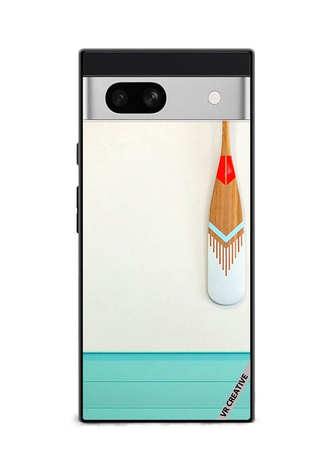 VR CREATIVE Protective Case Cover For Google Pixel 7a Keslo Wood Paddle Design Multicolour - Image 1