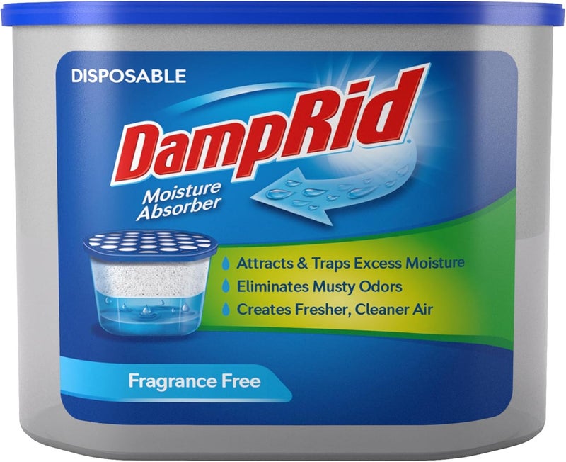 DampRid FG100 Unscented Disposable Moisture Absorber - 10.5 Ounce, White - Image 1