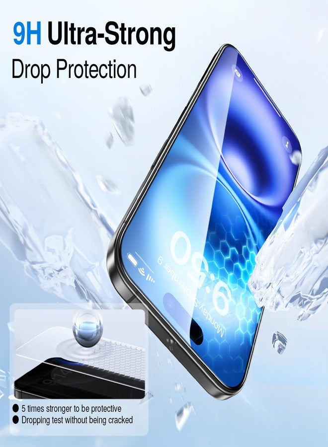 SMARTDEVIL 3 Pack Screen Protector for iPhone 16 (6.1 Inch) Tempered Glass, HD Clear Film, Easy Installation, Dust-Free Box - Image 4