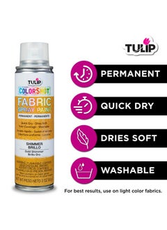 توليب بخاخ تلوين الأقمشة الفوري Tulip ColorShot سعة 3 أونصة، ذهبي لامع  - Image 4