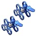 LetonPower Blue Aluminum Butterfly Clip Ball Clamp Mount, Diving Photography Butterfly Clip, Holes Ball Clamp Mount for - Image 2