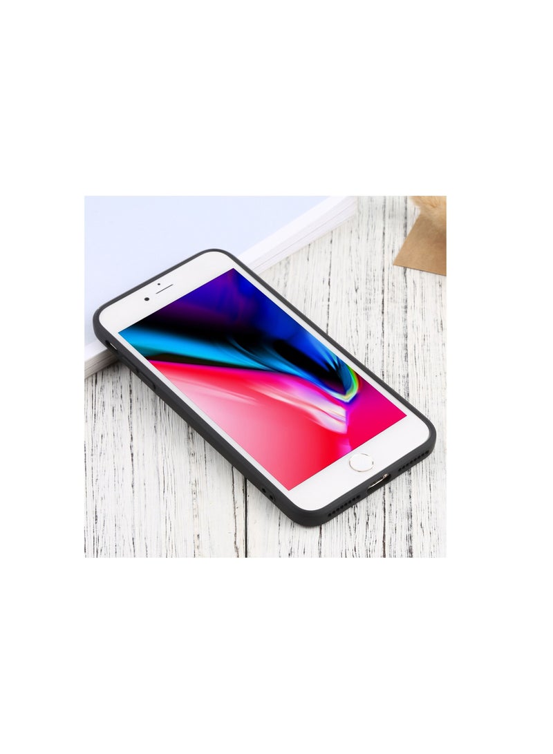 Silicone back cover MagSafe compatible with iPhone 7 plus and 8 plus Black  - Image 2