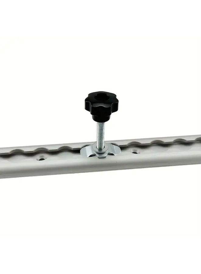 M8x20 Silvery Threaded Stud Plastic Star Knob Grip Handle For Cargo Control Fastening - Image 1