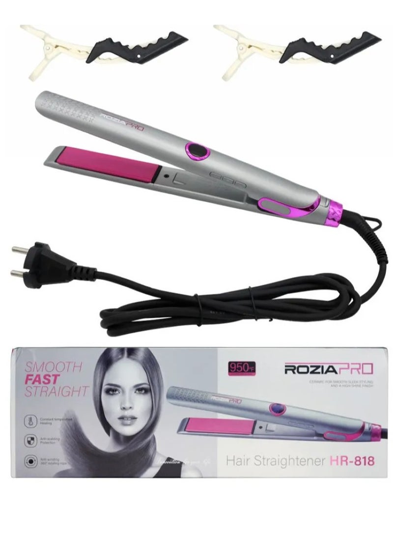 روزيابرو وصل حديثًا مكواة فرد الشعر بشاشة LCD ومفتاح سيراميك لضبط درجة الحرارة