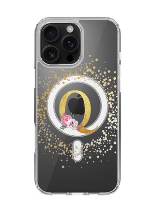 Custom Monogram Floral - Q  (Clear )