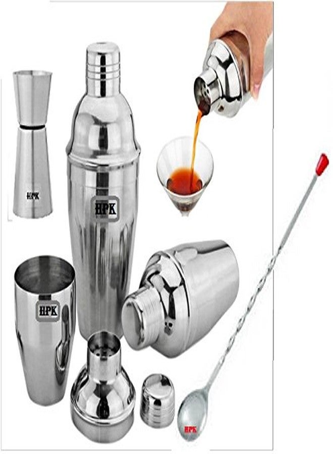 hpk Steel Cocktail Shaker with Stirrer - 600ml - Image 1