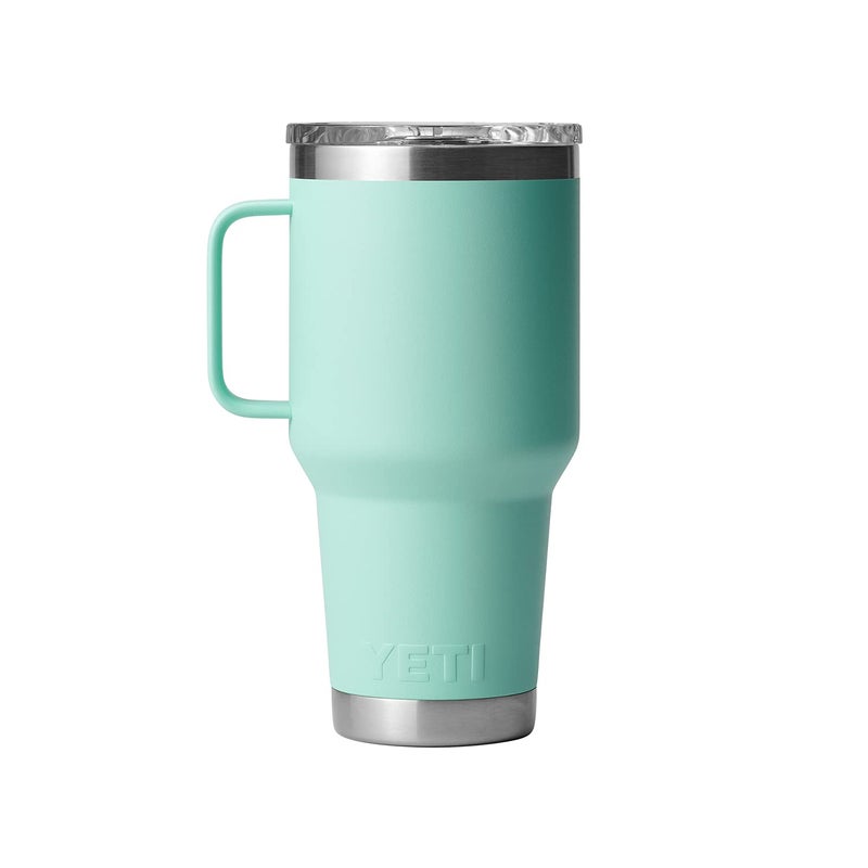 YETI Rambler 30 oz Travel Mug, Stainless Steel, Vacuum Insulated with Stronghold Lid, Seafoam - Image 3