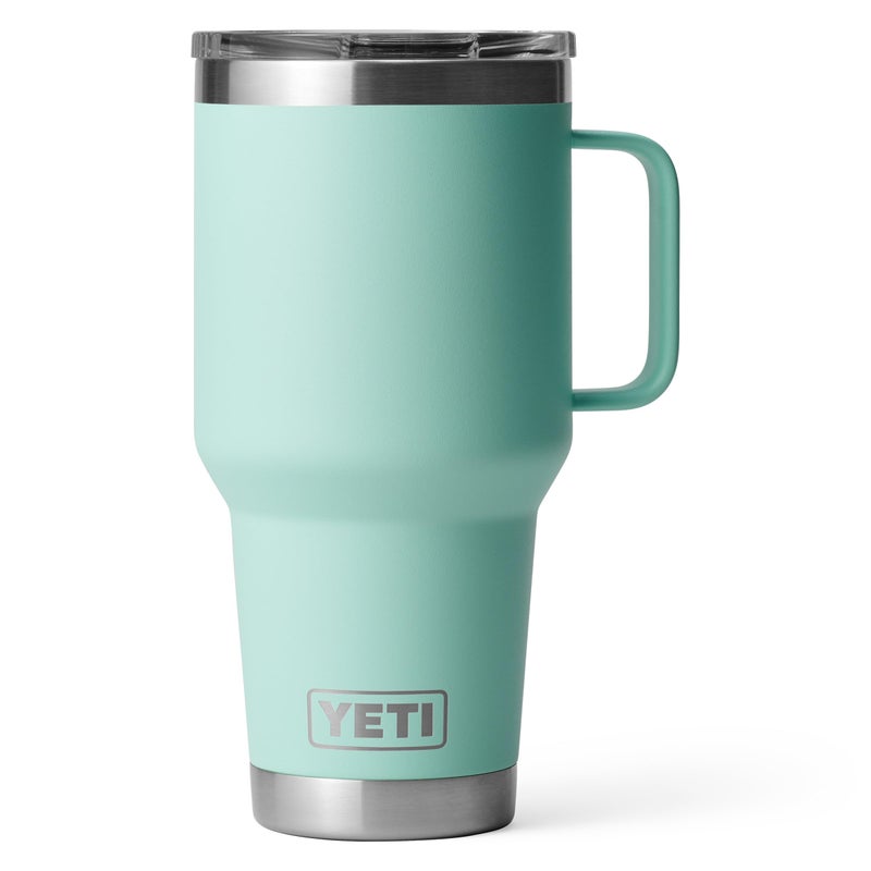 YETI Rambler 30 oz Travel Mug, Stainless Steel, Vacuum Insulated with Stronghold Lid, Seafoam - Image 1