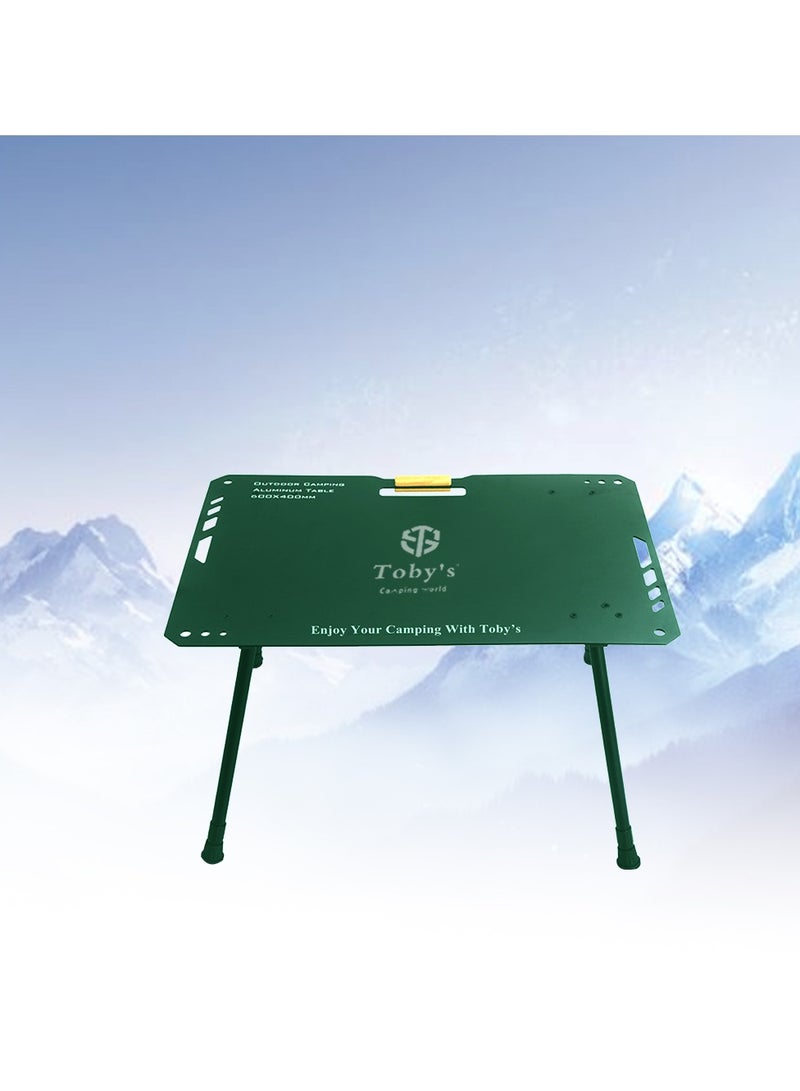 Toby's Tobyâ€™S Portable Alloy Camping Stove With 23800W High Output, Windproof Design & Piezo Ignition + Tobyâ€™S Lightweight Folding Aluminum Camping Table In Green With Adjustable Height - Image 2