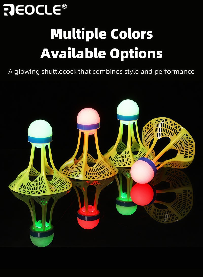 REOCLE 5PCS Windproof Badminton Shuttlecocks with Nylon Material and Wind Resistant Design Durable Sports Birdies with Hit Resistant Feature for Outdoor Practice Training Use - Image 5