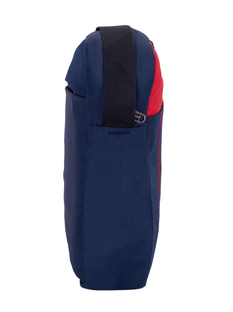COSMUS Stitchwell Cross Body Sling Bag - Shoulder Side Bag - Multipurpose - 10 Inch Tablet/Ipad Sling Bag (Navy Blue & Red, Men) - Image 4