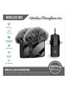 Tx 3-in-1 Wireless Lavalier Microphone F11-2 for Live Video Recording High-Quality Lapel Mic for Smartphone, Camera & Computer, Clear Audio for Vlogging, Interviews, and Content Creation  - Image 2