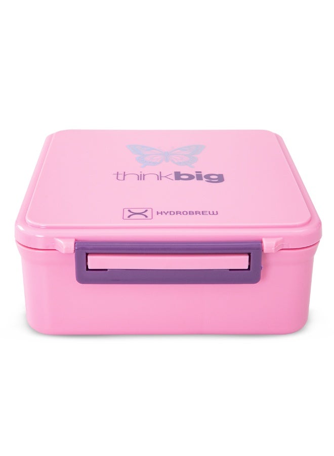 Hydrobrew Personalized Bento Lunch Box w/Steel Food Jar - ThinkBig Pink - Image 4
