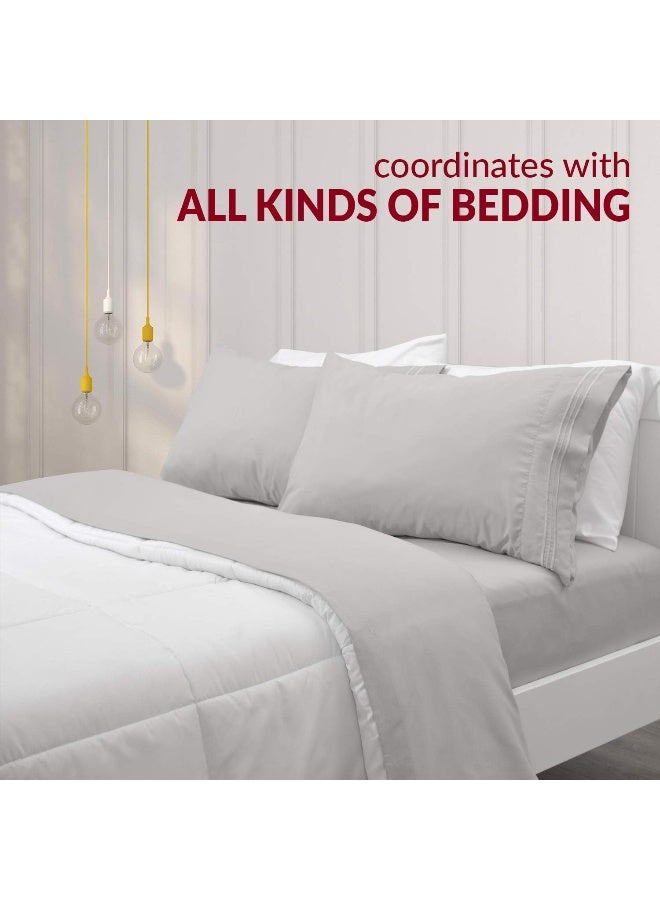 Mellanni Pillow Cases  Luxury Extra Soft Cooling Pillow Covers  2 PC Iconic Collection Pillowcases  Envelope Closure King 20 x 40 Beige - Image 3