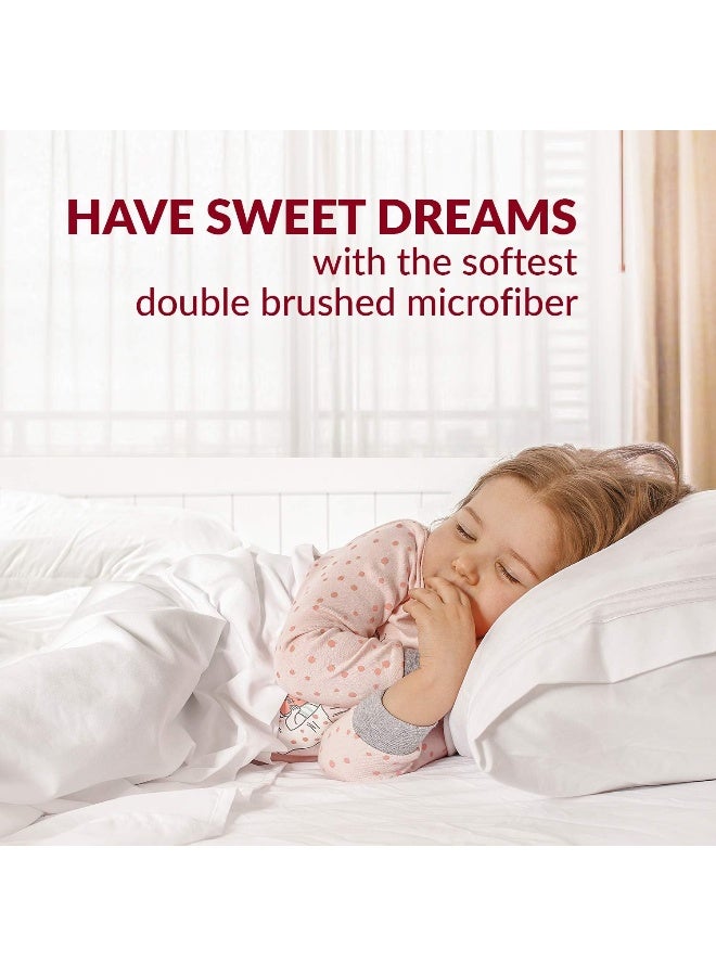 Mellanni Pillow Cases  Luxury Extra Soft Cooling Pillow Covers  2 PC Iconic Collection Pillowcases  Envelope Closure King 20 x 40 Beige - Image 4