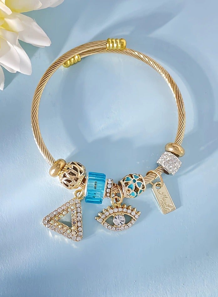 Adjustable creative bead combination bracelet, classic cartoon design jewelry, suitable for girls of all ages  - Image 1
