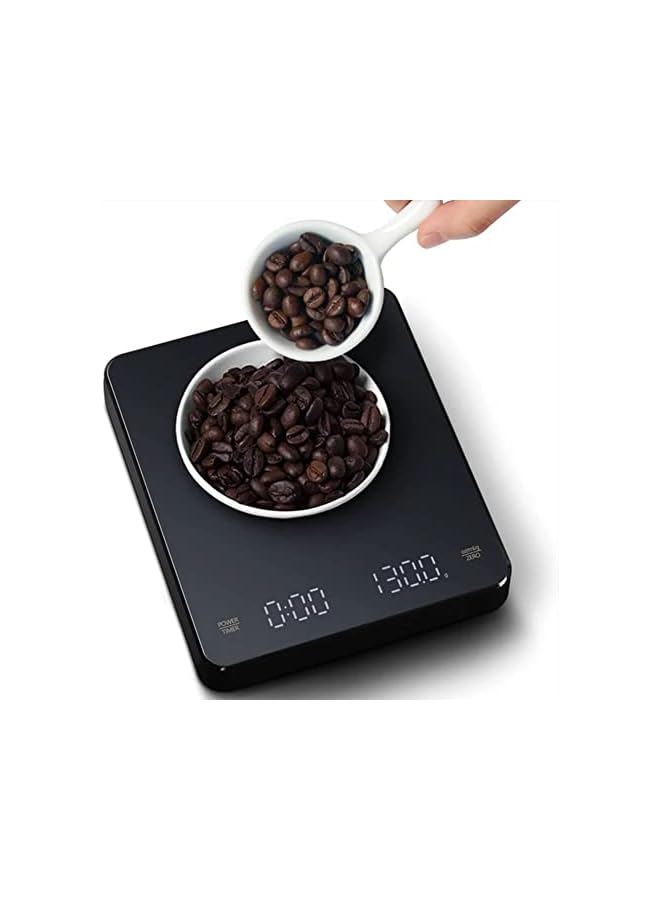 promass Coffee Scale with Timer, High Precision Gram Digital Espresso Scale with Timer LED Screen, Weighing 0.1g Measures in oz/ml/g Kitchen Scale for Pour Over and Drip Coffee - Image 3