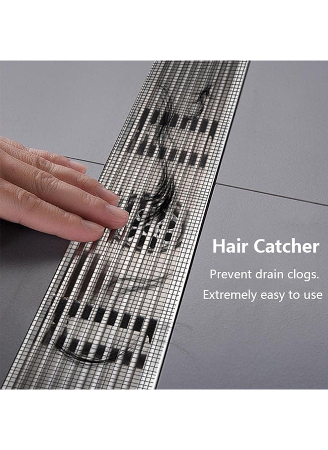 Generic Shower Drain Hair Catcher Mesh Stickers,Kitchen Bathroom Floor Drain Catcher Anticlogging Filter Sticker,Shower Drain Adapter Hair Stopper,Drain Covers To Catch Hair7Cm X 10M  - Image 4