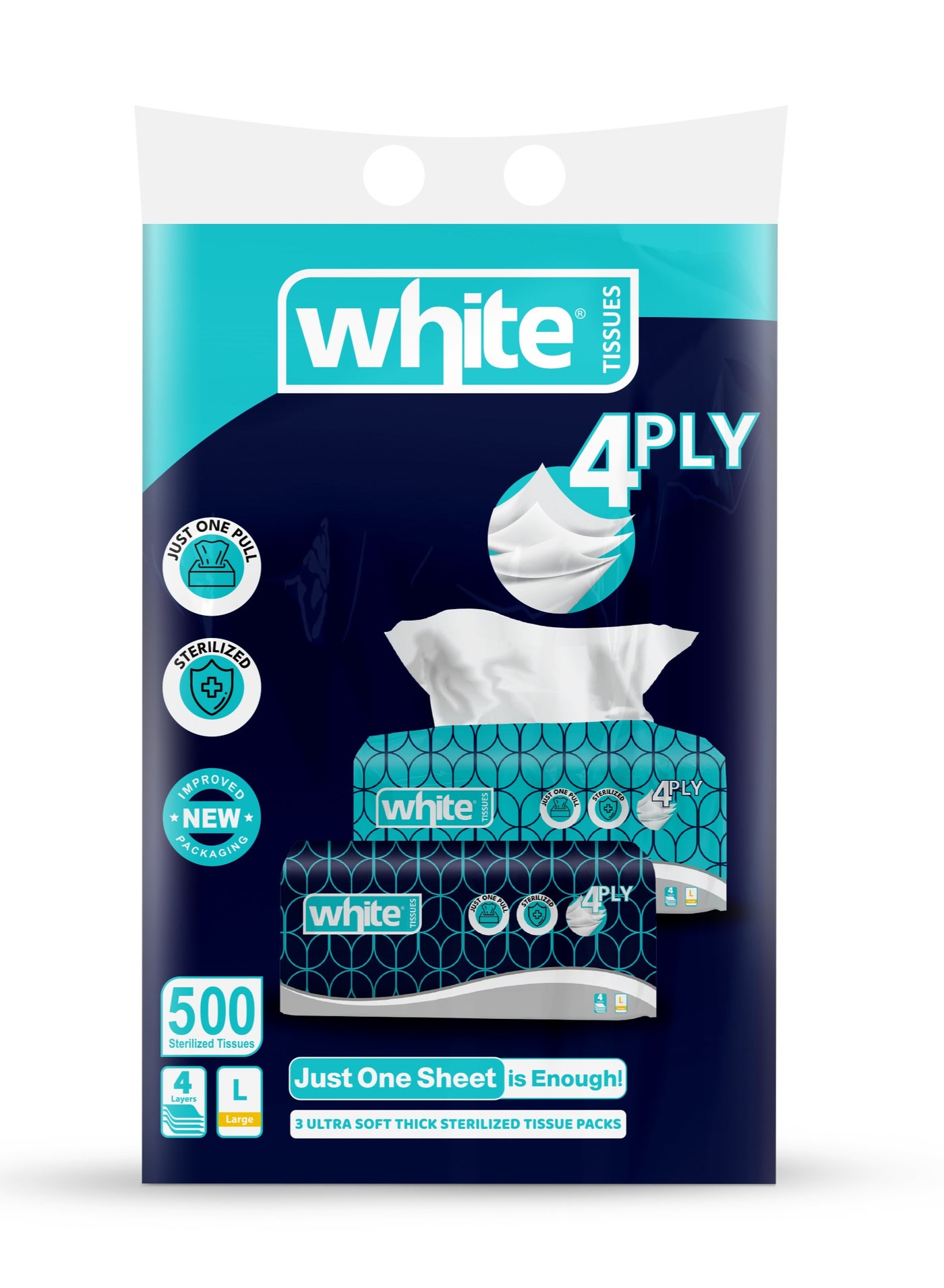 سعر ومواصفات White Flexi 500*3 L 4PLY (Z0F9AB930094C0FED4658Z) على Noon EG