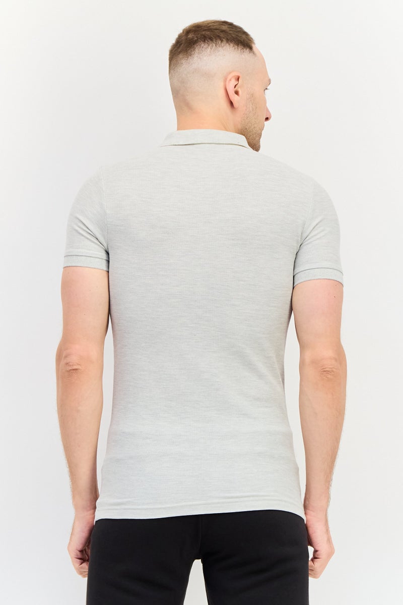 PUMA Men Sportswear Fit Short Sleeve Outdoor Polo, Grey - Image 2