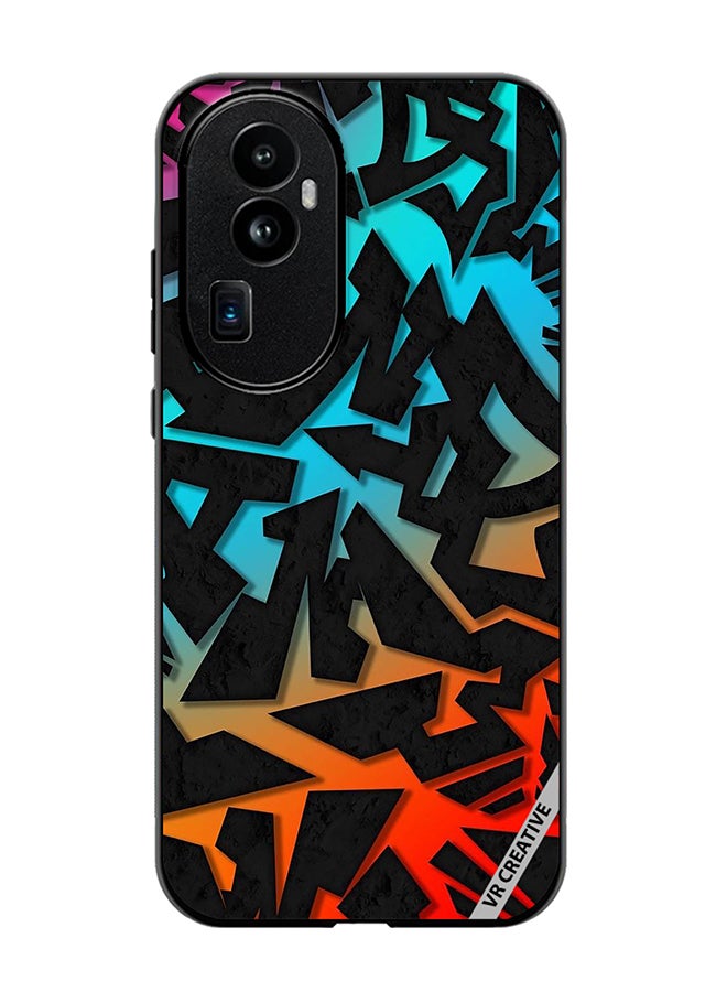 VR CREATIVE Protective Case Cover For Oppo Reno 10 Pro Plus Abstract Design Multicolour - Image 1