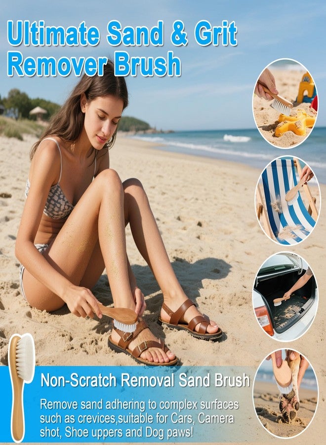 XANGNIER Sand Remover Brush Kits for Beach,Beach Vacation Essentials for Kids Women,Beach Accessories Must Haves for Summer Trip Camping Necessities&Supplies-with Hooks to Hang on The Bogg Bag,6pcs - Image 4