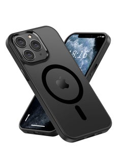 INFOSUN iPhone 11 Pro MagSafe Case Cover Slim thin Anti-Yellow Shockproof Protection Hard Scratch-Resistant Back Grade Clear Case for Apple iPhone 11 Pro 5.8 inch - Black  - Image 1
