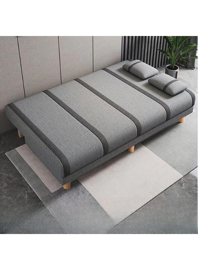 Ripple FURNITURE UAE Homes Convertible Fabric Sofa, Solid Color, 3 Seater with 2 Pillows (Dark Grey) - Image 2