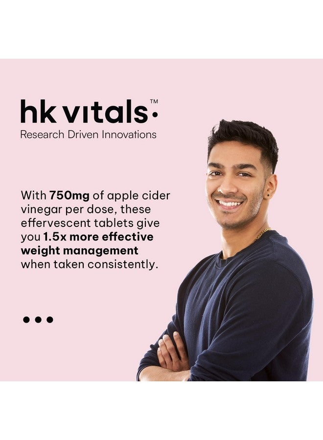 HealthKart Hk Vitals خل التفاح 750 ملغ (بطيخ، 15 كبسولة) | لإدارة الوزن وصحة الأمعاء، يدعم الهضم، 1 عدد - Image 3