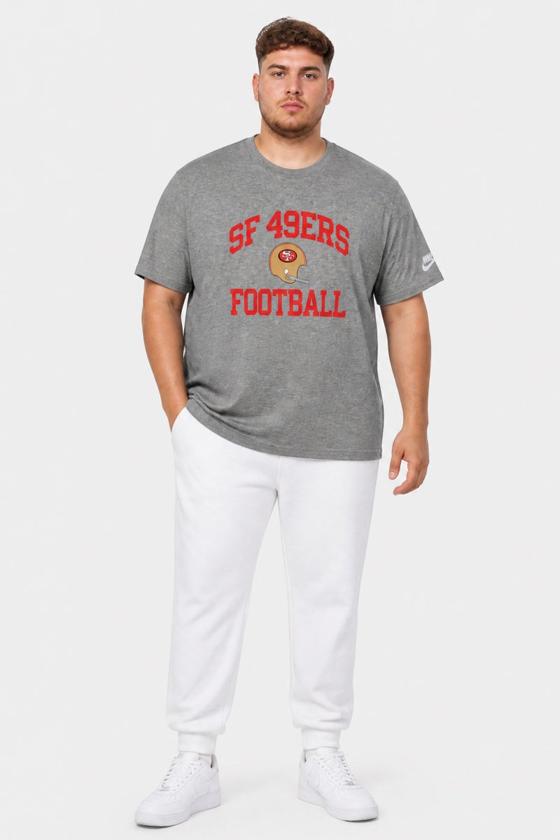 Nike x NFL Men Sportswear Fit San Francisco 49ers Football T-Shirt, Grey - Image 2