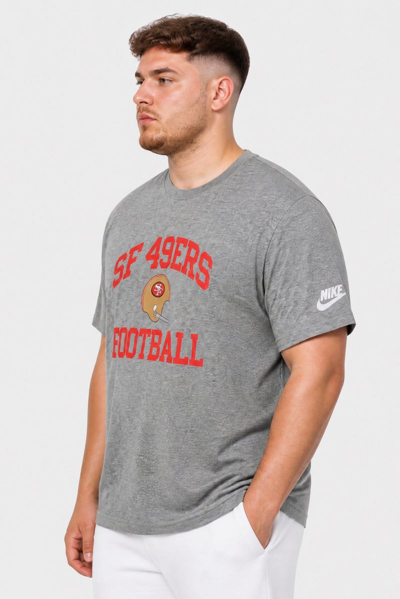 Nike x NFL Men Sportswear Fit San Francisco 49ers Football T-Shirt, Grey - Image 3