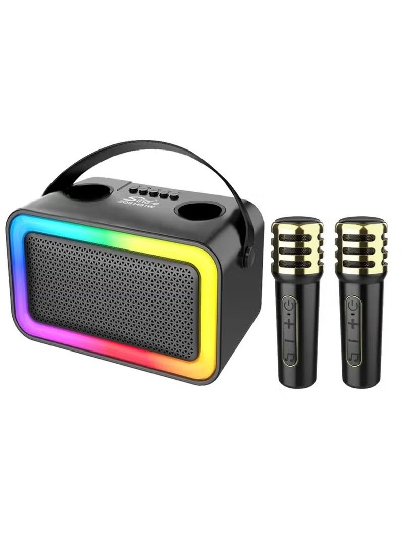 singe Mini Portable Rechargeable Speaker with RGB Flash Light and Outdoor Microphone Home 2 - Image 1