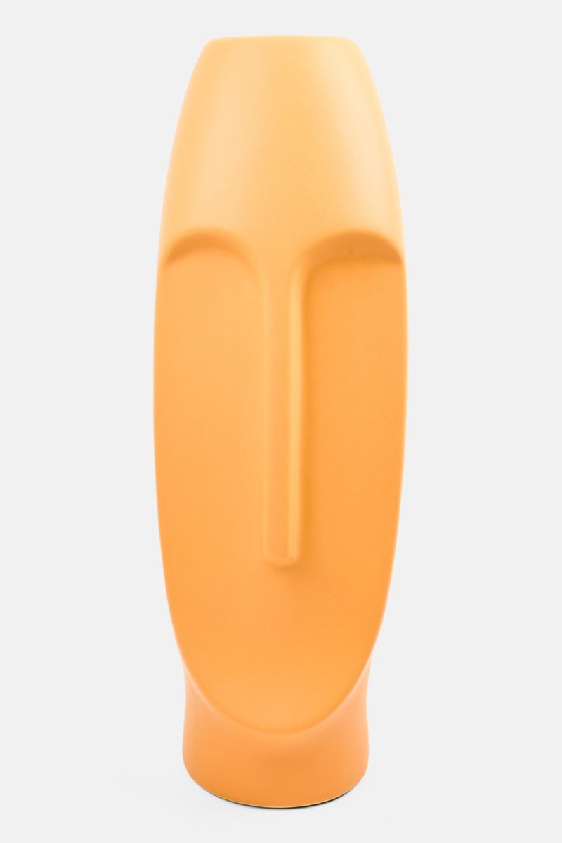 Muy Mucho Ceramic Vase 38 H x 11 D cm, Orange  - Image 1