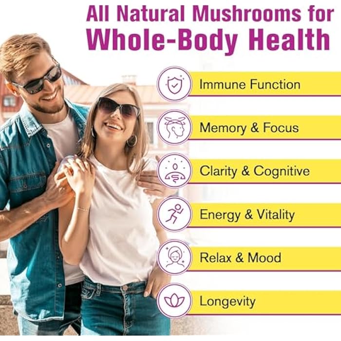 Dmeisy Mushroom Powder | for Mushroom Coffee, 20-in-1 Mushroom Complex with Lions Mane Powder, Reishi, Cordyceps, Turkey Tail & Herbs, Brain Supplements for Memory and Focus, Energy, Immunity - 5.3oz - Image 4