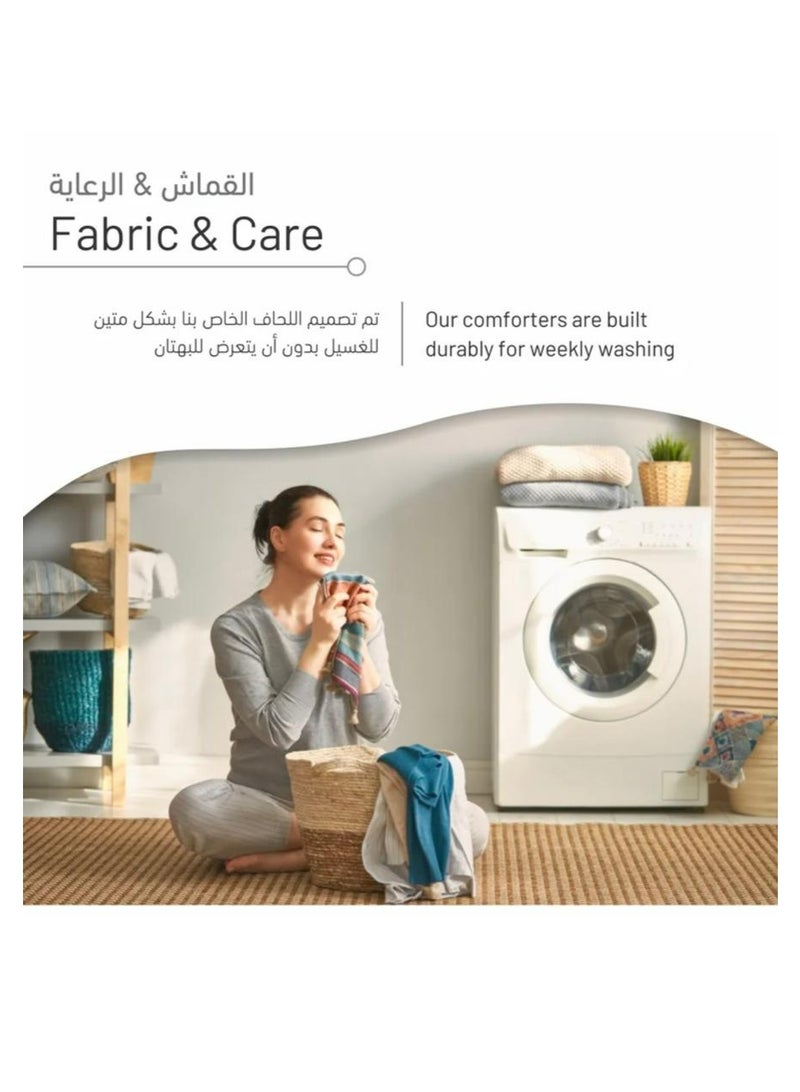 Ming Li Winter double bedspread with geometric design made of soft fur, consisting of 8 pieces (1 bedspread + 1 fitted sheet + 4 pillowcases + 2 square pillowcases). Bedspread size: 230X250 cm - Image 4