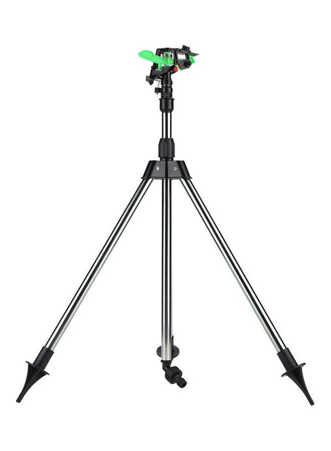 NIBEMINENT Garden Lawn Sprinkler Silver/Black/Green - Image 1